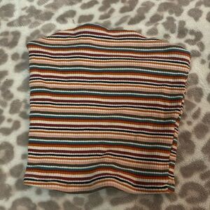 garage striped tube top